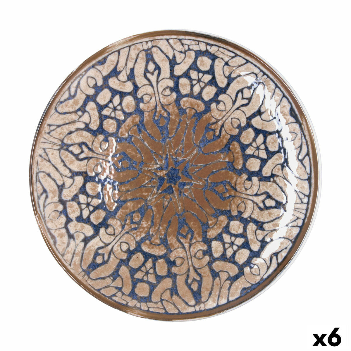 Pizzalautanen 30 cm keraaminen ruskea, 6 kpl – pinottava, mikro & konepesu