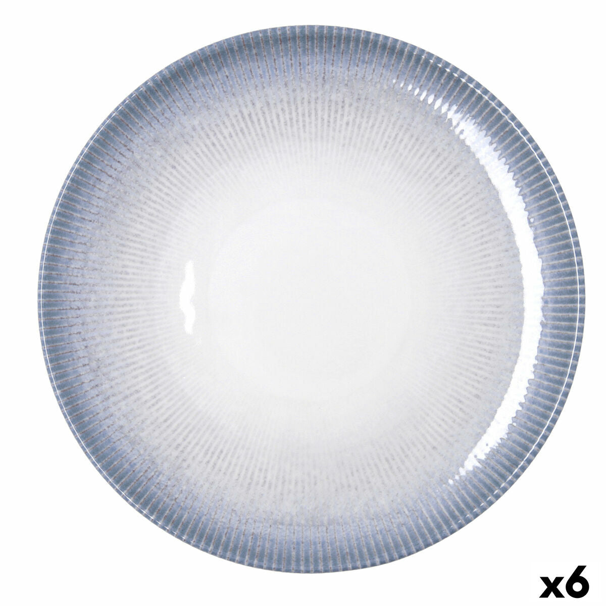 Pizzalautanen Ø30 cm, keraaminen valkoinen, pinottava – 6 kpl keittiöön