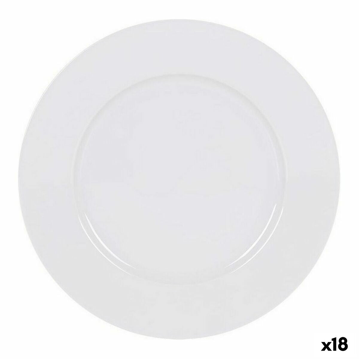 Litteä lautanen 27 cm, 18 kpl - posliinilautaset arkeen & juhlaan