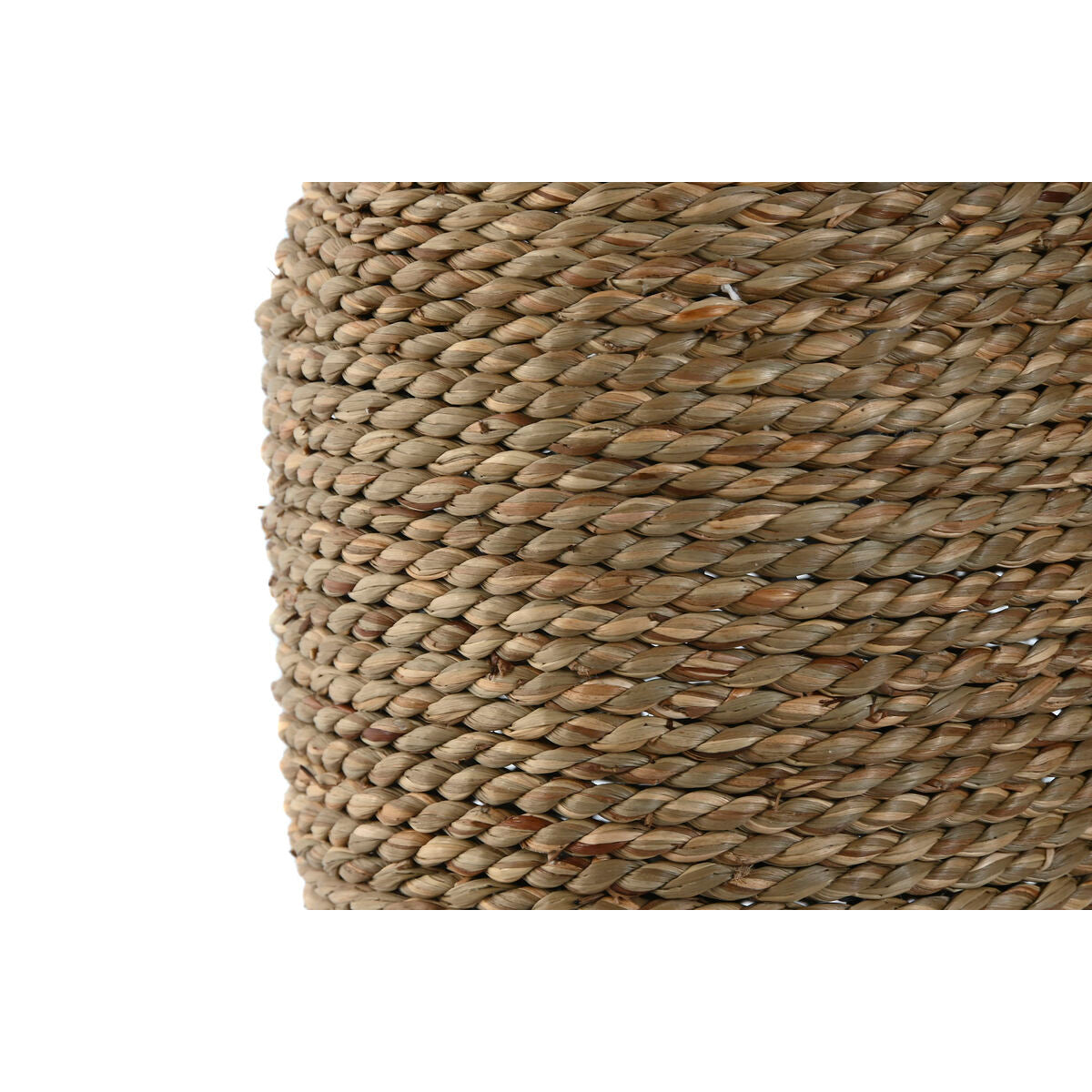 Maljakko punottu kuitu trooppinen sisustukseen 15 x 15 x 32 cm, luonnonväri