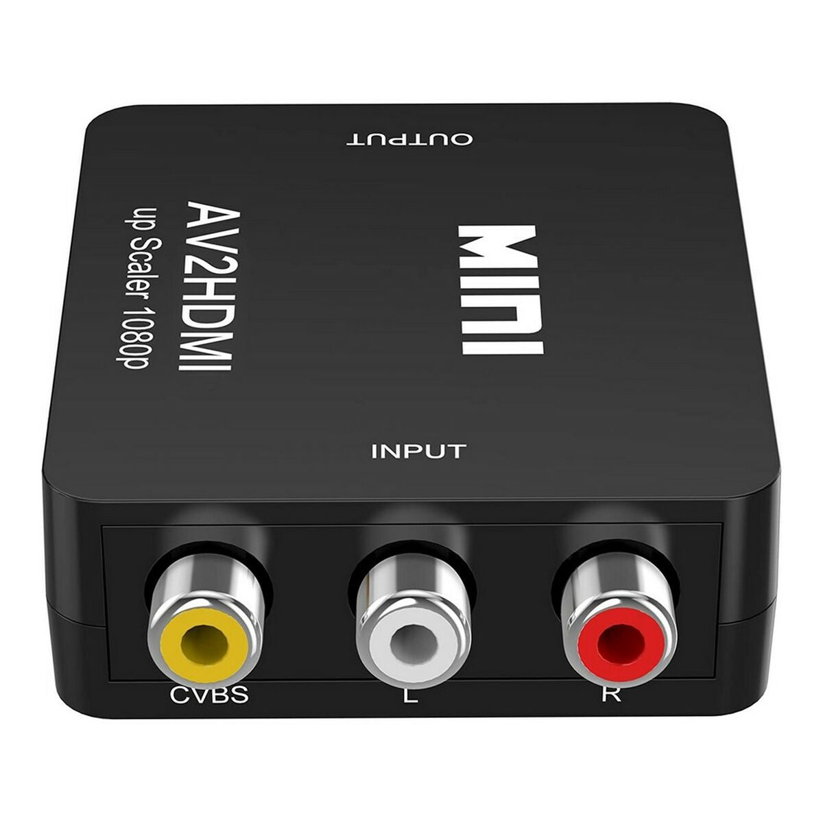 RCA–HDMI muunnin 1080p - AV (3x RCA) upscaler vanhoille laitteille