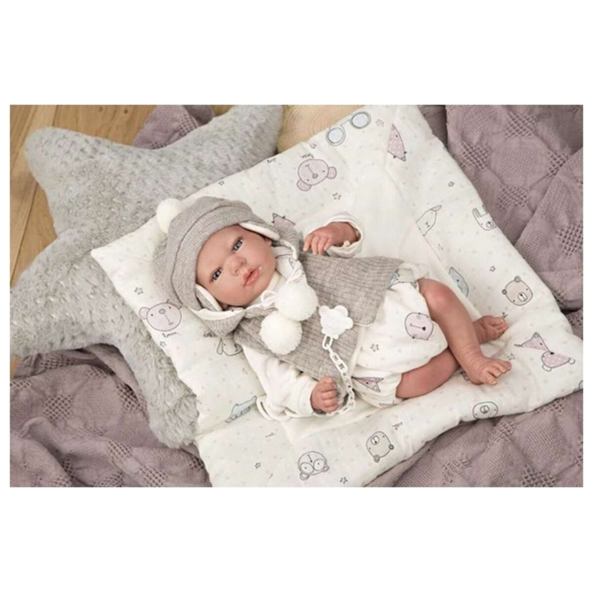 Reborn-nukke 40 cm, realistinen vauvannukke asusteilla, lapsille, Arias
