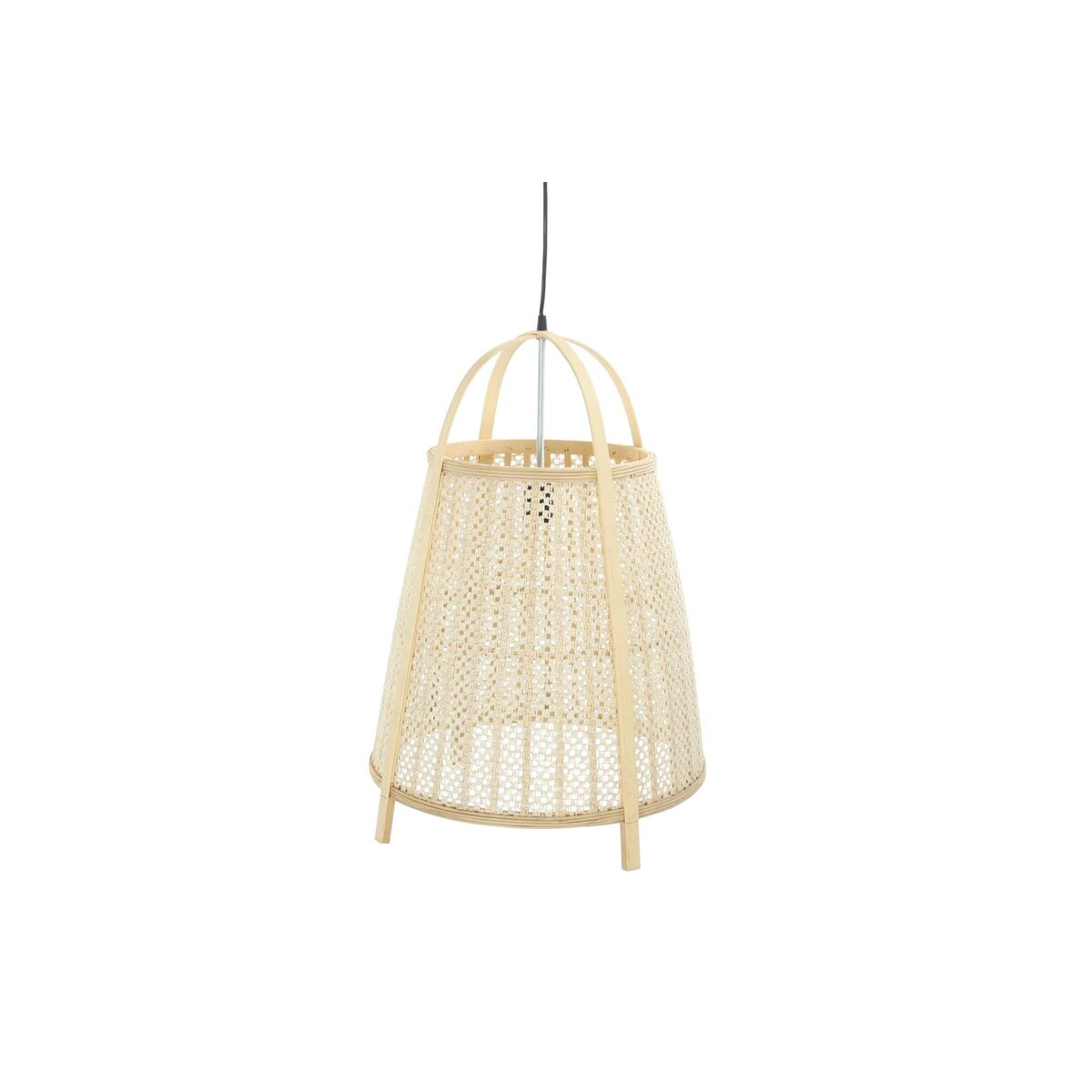 Riippuvalaisin bambu-pellava 47 x 47 x 64 cm luonnollinen kerma E27 220 V