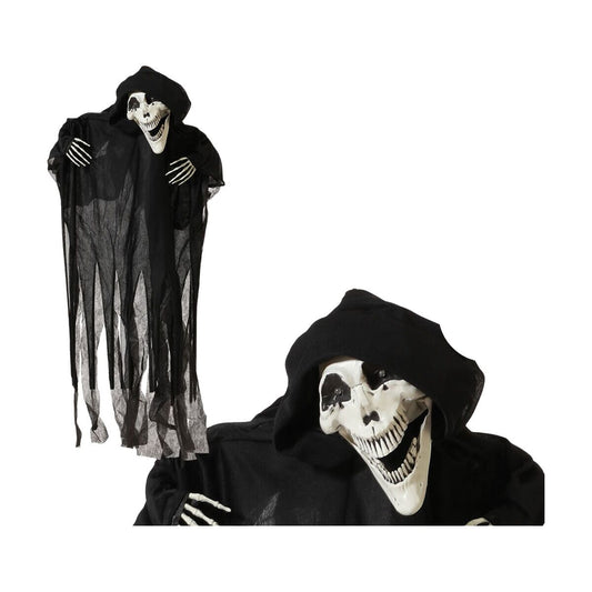 Halloween-koriste 100 cm roikkuva luuranko, liikkuva koriste, valo & ääni