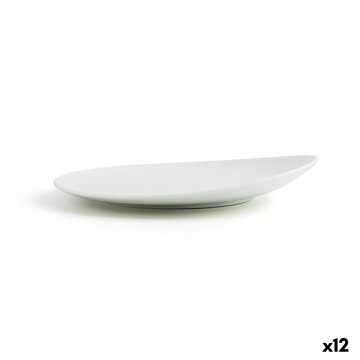 Ruokalautanen 21 cm, keraaminen coupe valkoinen - 12 kpl kotikeittiöön & tarjoiluun