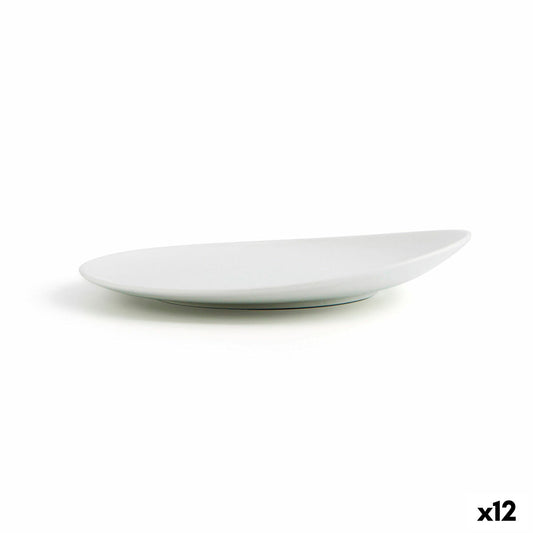 Ruokalautanen 21 cm, keraaminen coupe valkoinen - 12 kpl kotikeittiöön & tarjoiluun