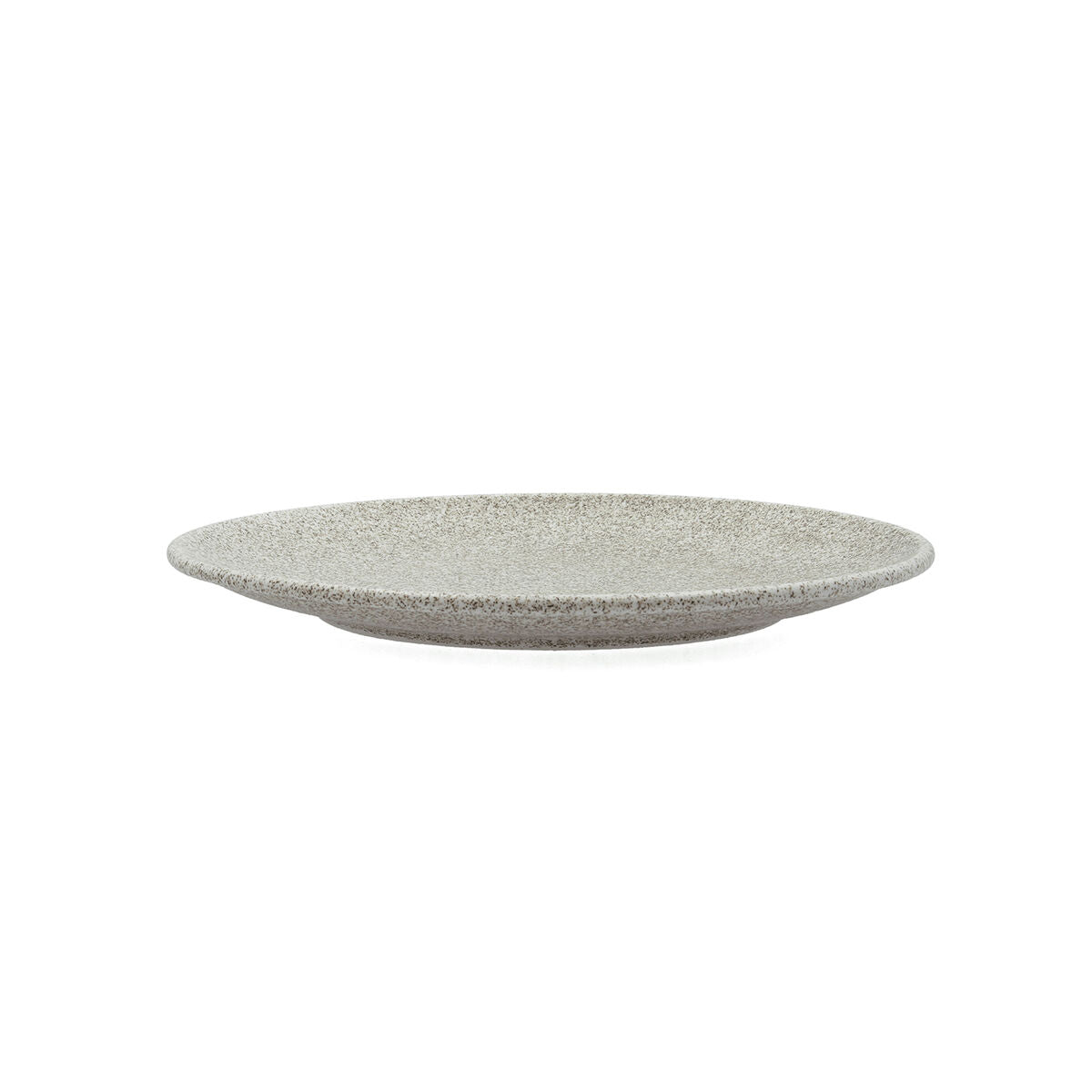 Ruokalautanen Ø 25 cm keraaminen, beige, pinoittava, mikroaaltokestävä, 6 kpl