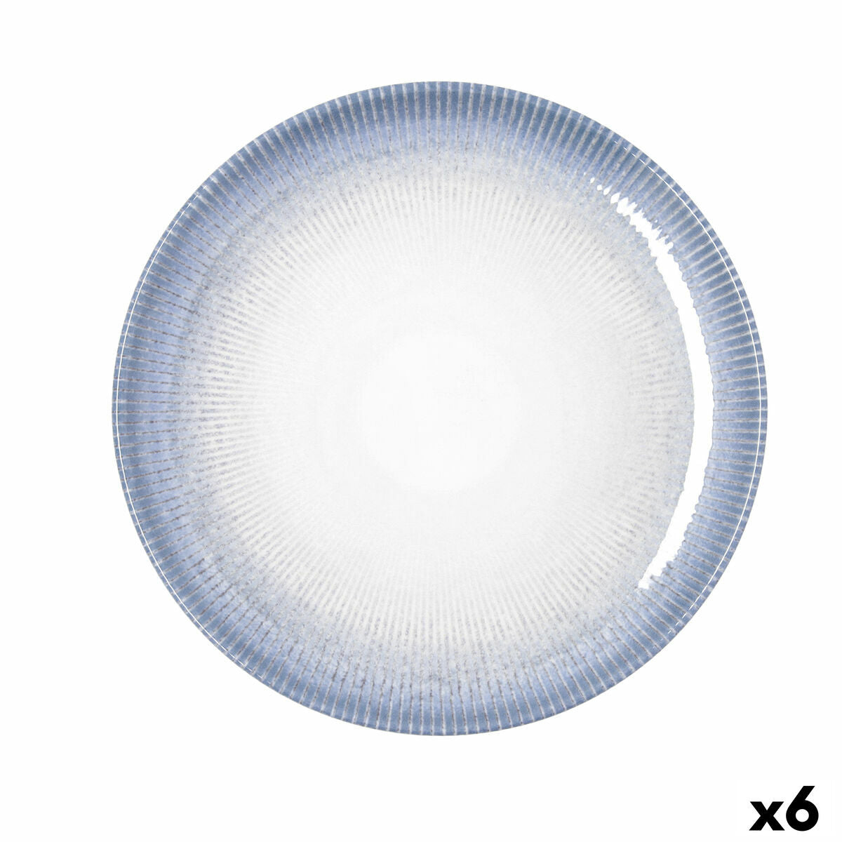 Ruokalautanen Ø 27 cm, keramiikka 6 kpl - valkoinen pinottava, Bidasoa Lea