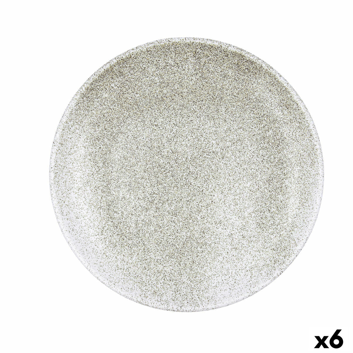 Ruokalautanen 27 cm, beige keramiikka 6 kpl - pinottava, mikro & tiskikone