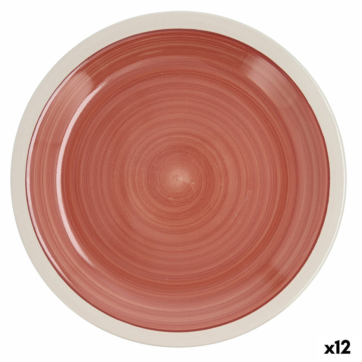Ruokalautanen 27 cm terrakotta, pinottava, astianpesukone & mikro, 12 kpl