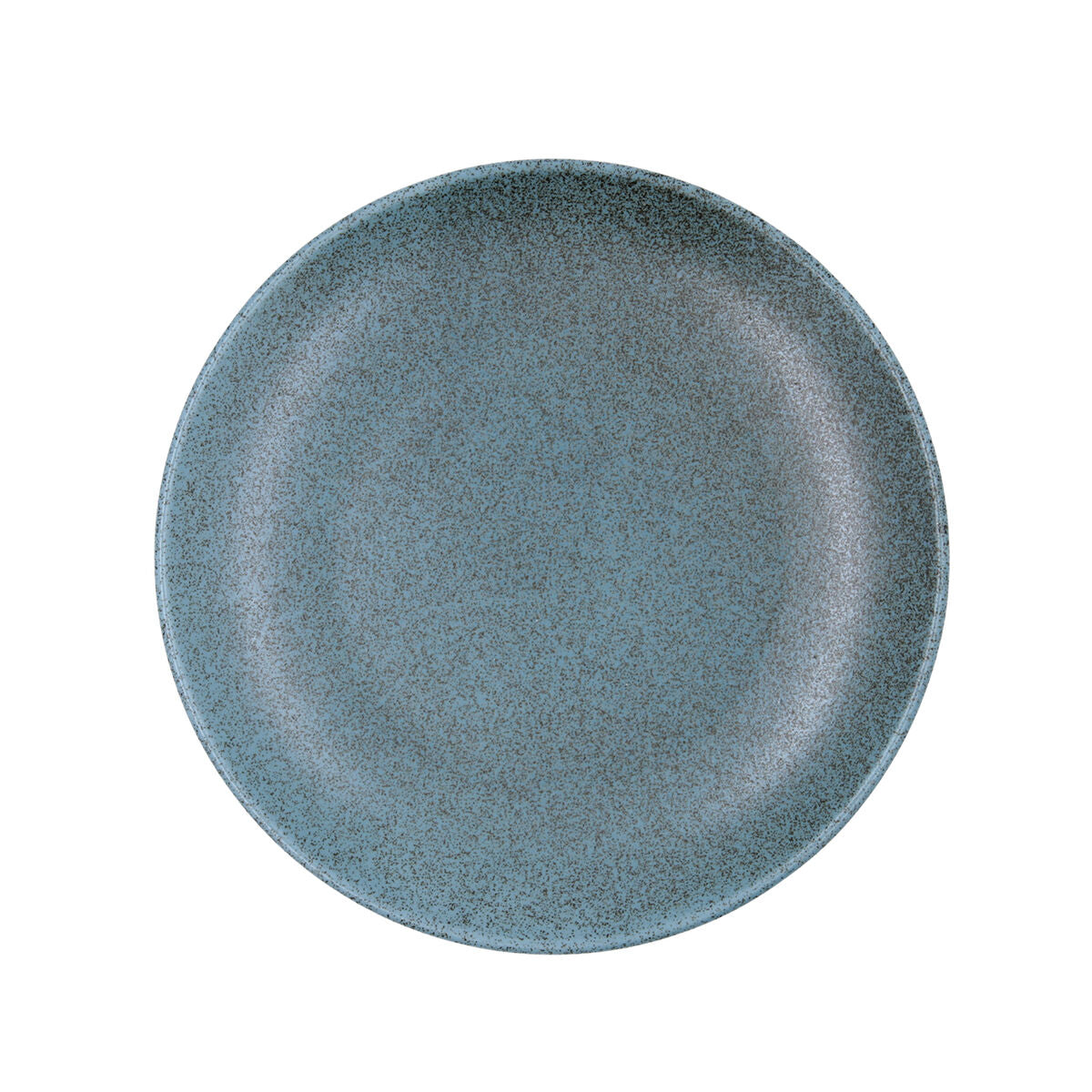 Ruokalautaset 25 cm, sininen keramiikka, 6 kpl - pinottavat & mikroaaltokestävät