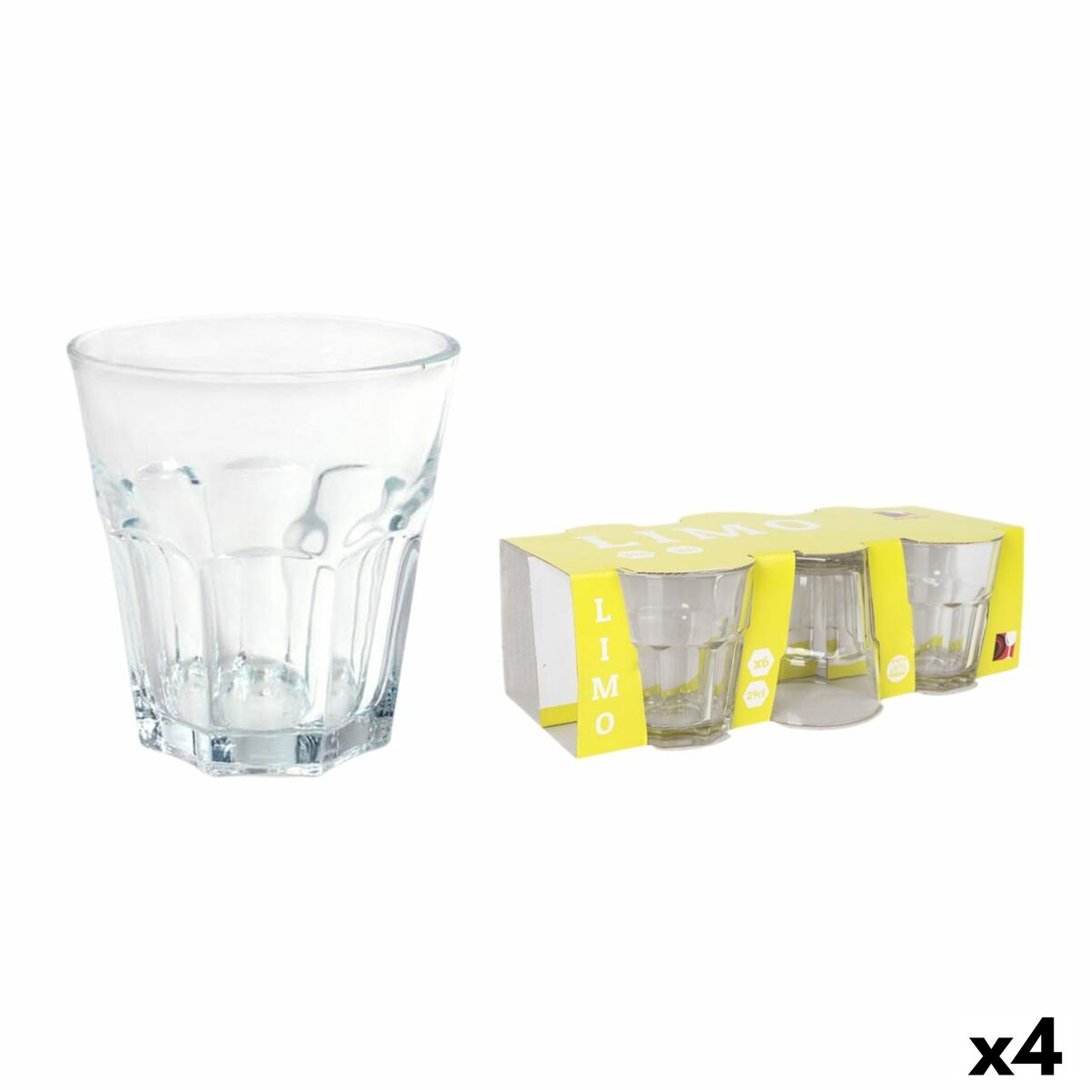 Lasisetti 290 ml 6 kpl, juomalasit Ø 9 cm - arkeen & tarjoiluun, kirkas lasi