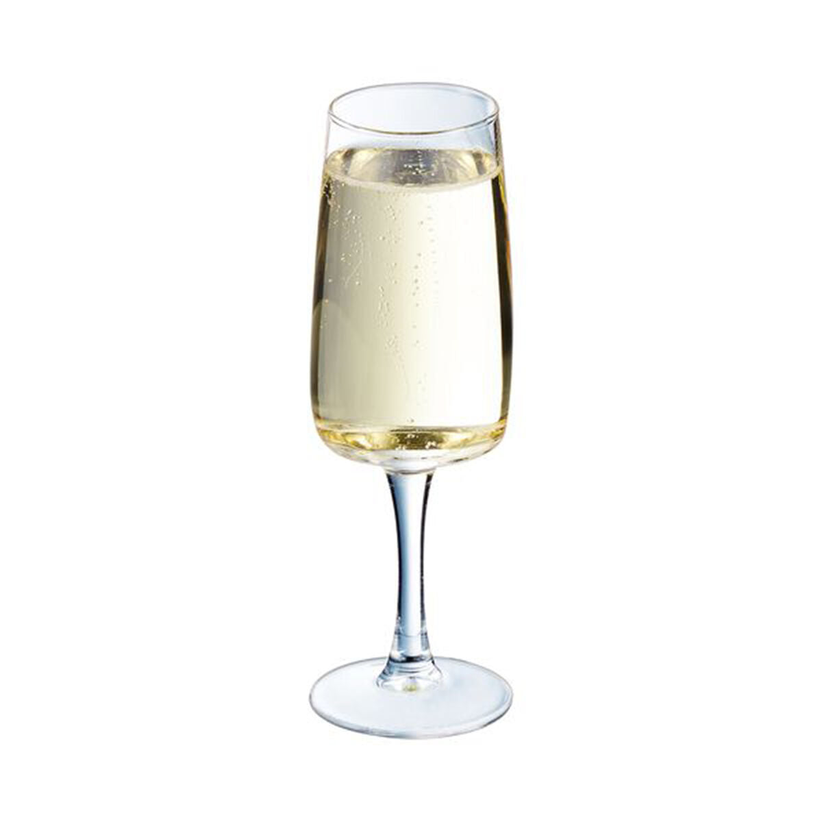 Samppanjalasi 170 ml, 6 kpl - läpinäkyvä lasi, konepestävä elegantti muotoilu