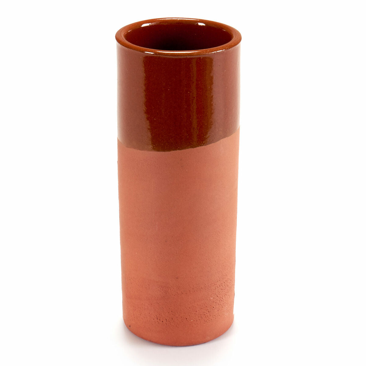 Savimuki 330 ml, 12 kpl - poltettu savi, ruskea, korkea juomalasi keittiöön