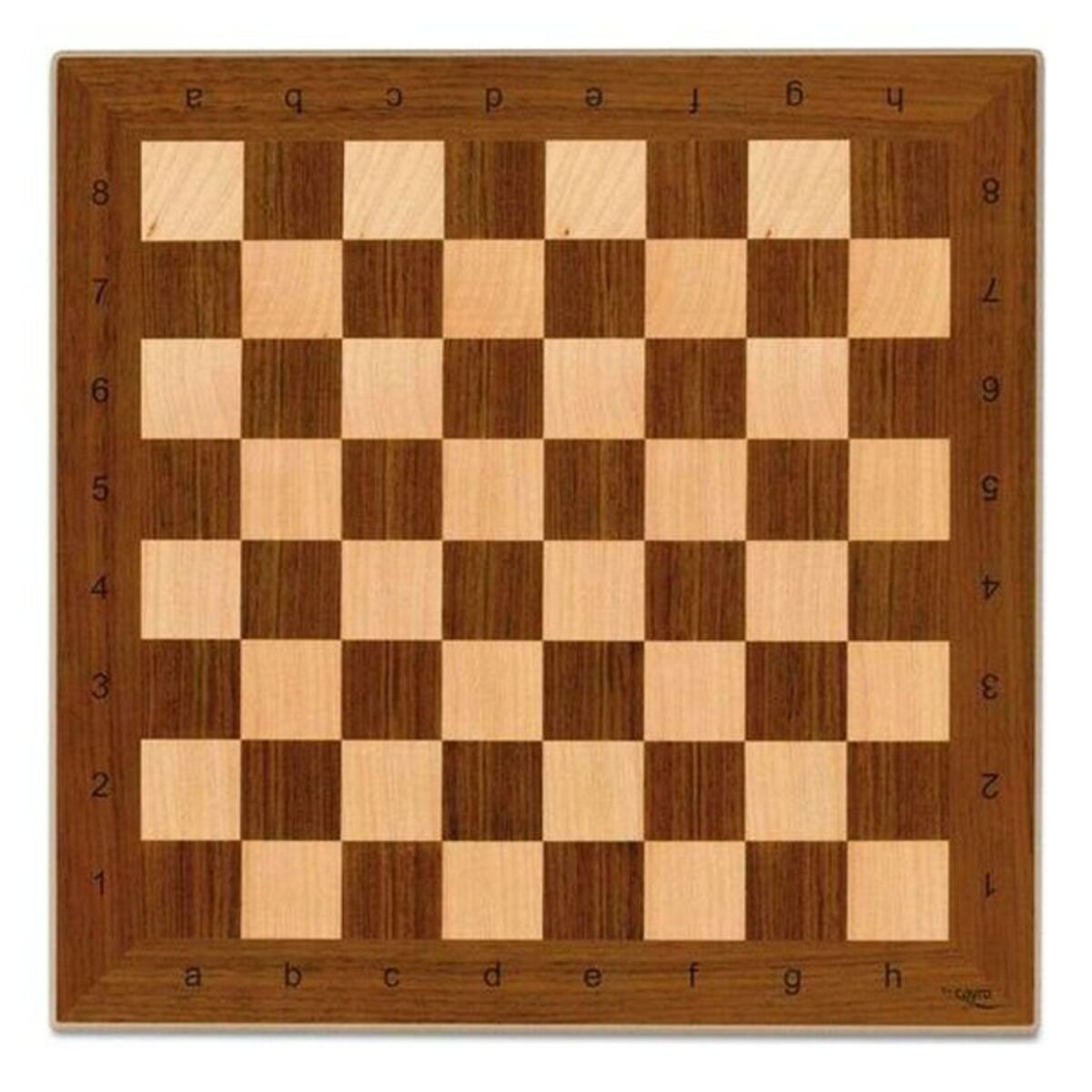 Shakkilauta 40 x 40 cm, puinen tammi - shakki & tammi, nappulat ei mukana, kotiin