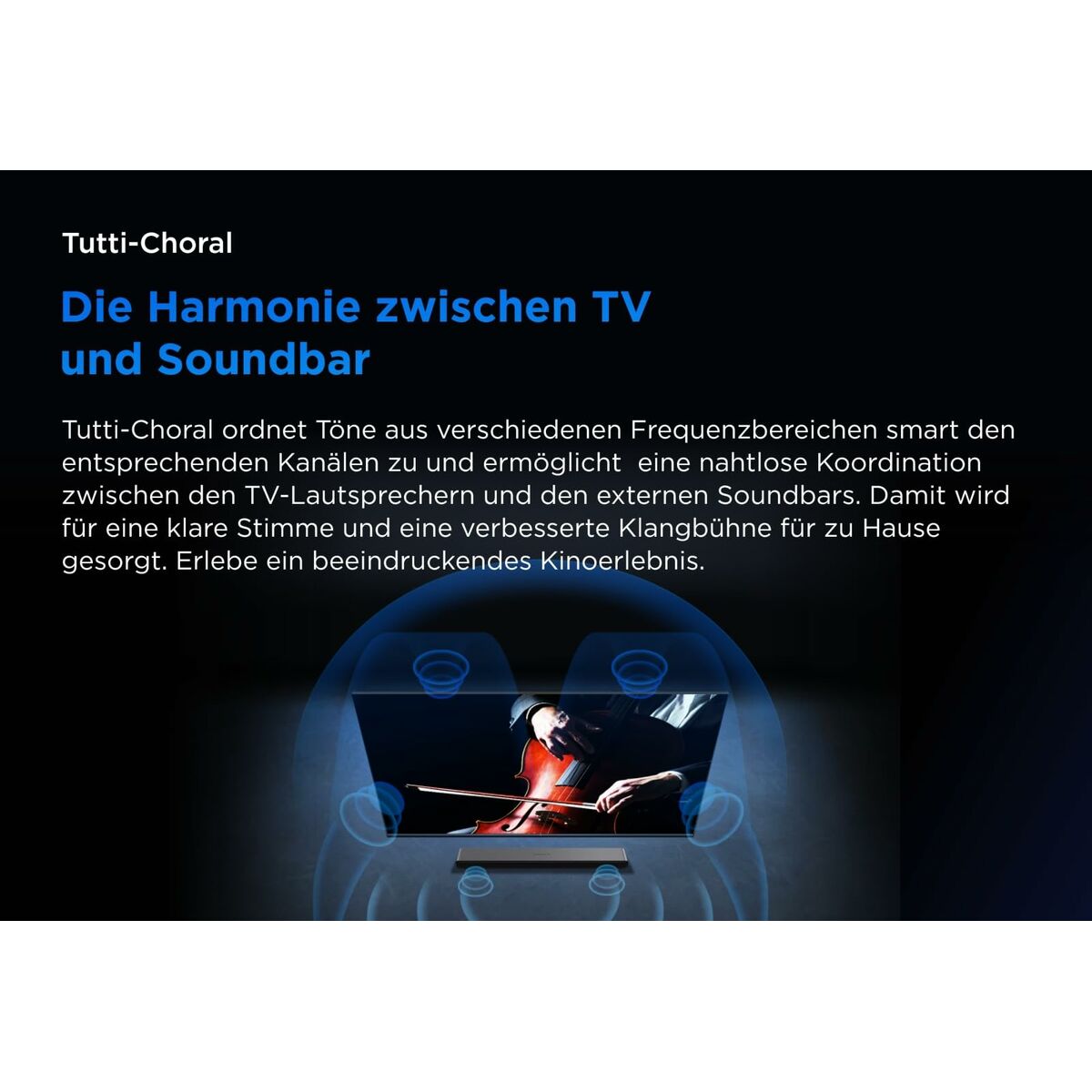 Soundbar 2.0 100 W Bluetooth eARC, Dolby Atmos TV:lle, HDMI 2.1, musta, 81 cm