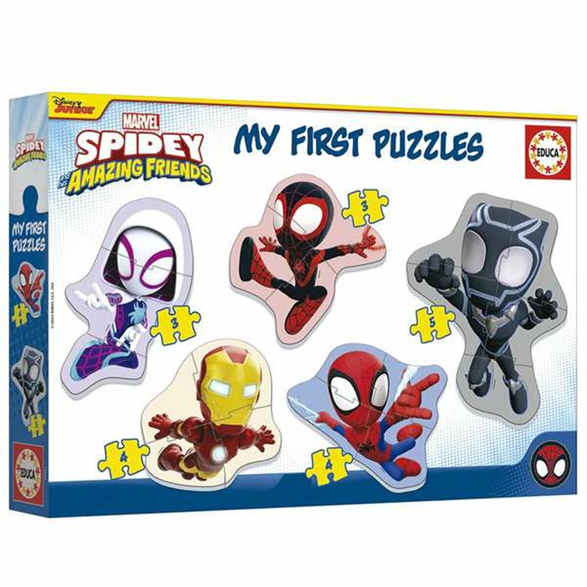 Spidey palapeli, 5 pientä hahmopalapelia lapsille ensipalapeli 2+ vuotta