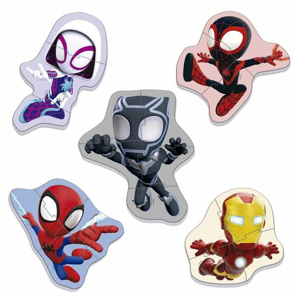 Spidey palapeli, 5 pientä hahmopalapelia lapsille ensipalapeli 2+ vuotta