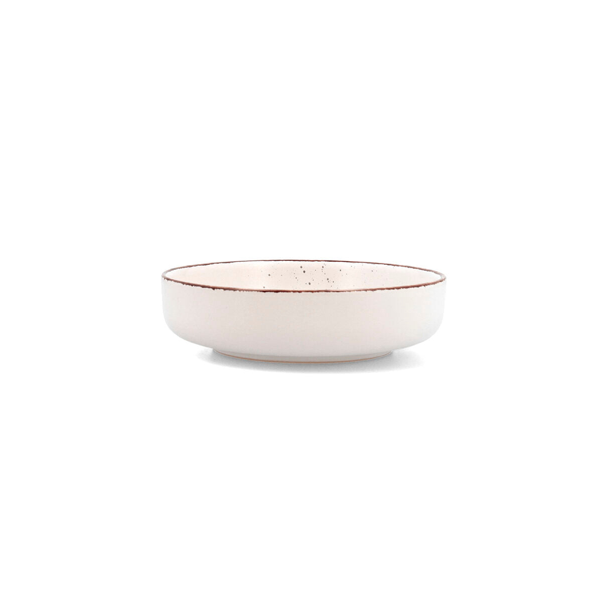 Syvä lautanen 18,5 cm keramiikka beige, käsinmaalattu, 6 kpl tarjoiluun