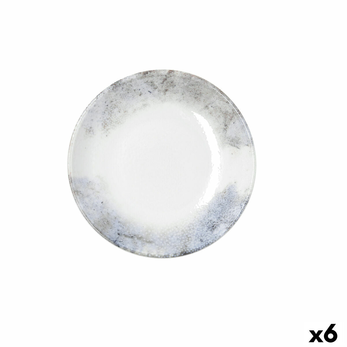 Syvä lautanen Ø 20 cm keramiikka, 6 kpl - beige, mikroon & tiskikoneeseen