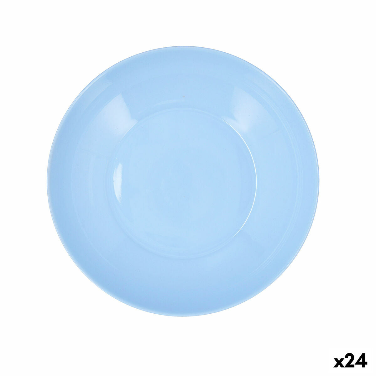 Syvä lautanen Ø 20 cm, pinottava sininen lasi, 24 kpl kotiin & ravintolaan