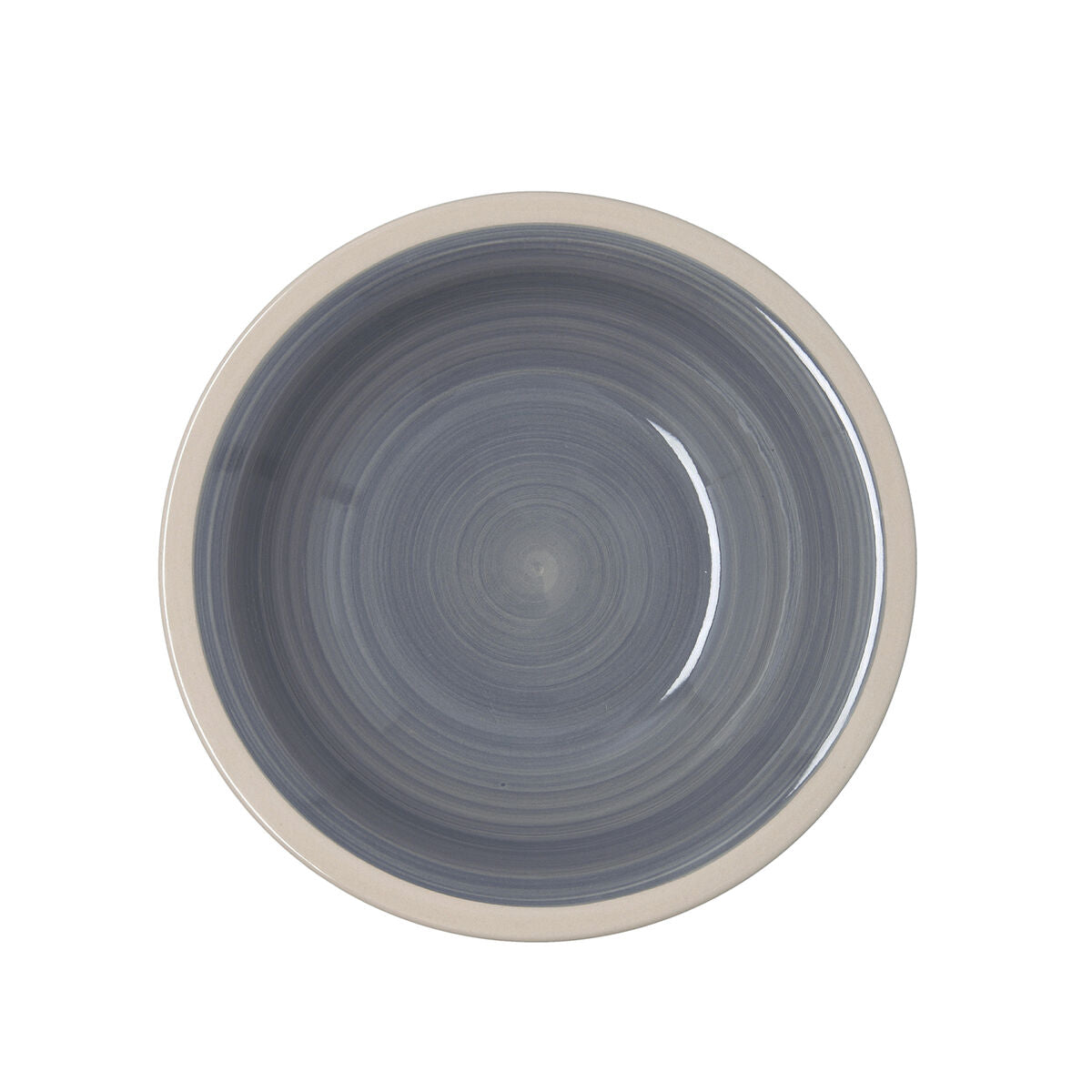 Syvä lautanen Ø 21,5 cm, pinottava keramiikka, beige - 12 kpl ruokailuun