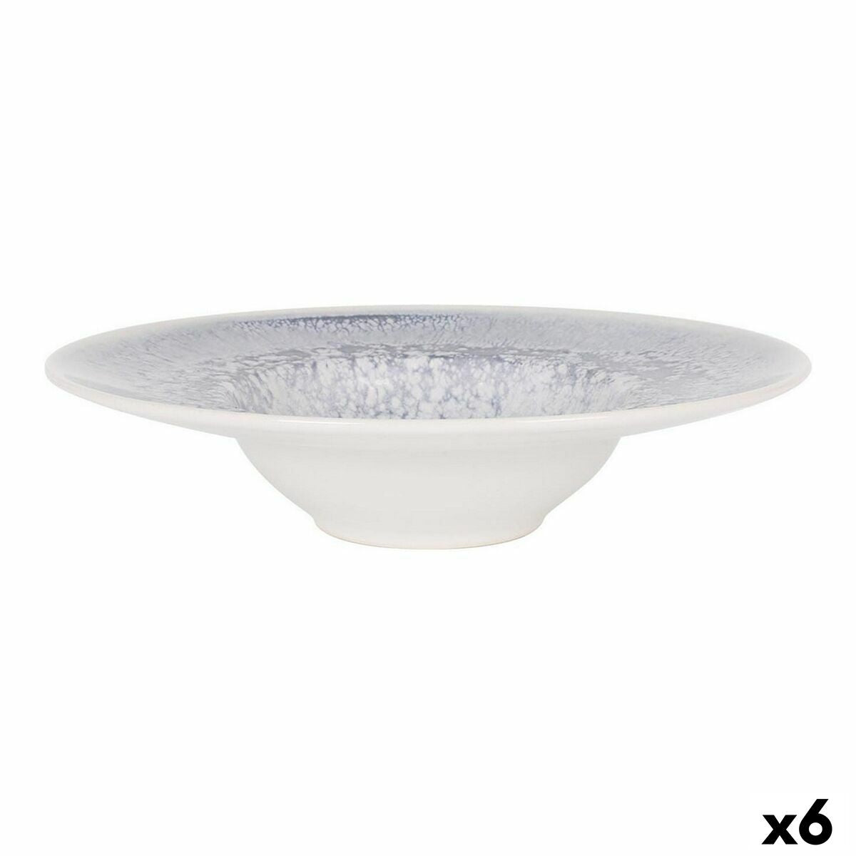 Syvä lautanen 28 cm, 6 kpl - Adhara siniharmaa lasitus, arkeen & juhlaan