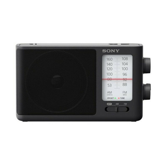 Transistoriradio AM/FM, analoginen & paristokäyttöinen kannettava, musta – Sony