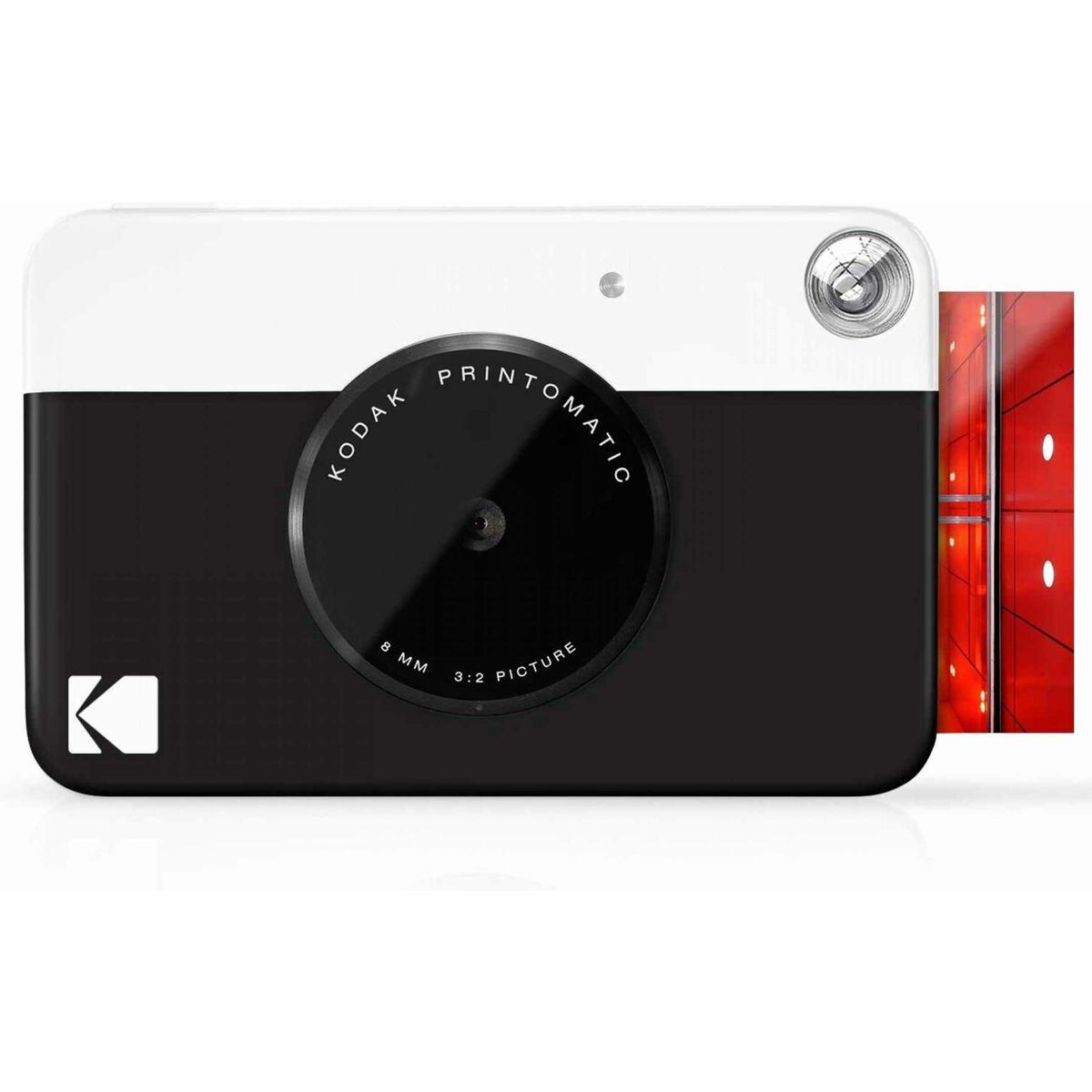Pikakamera tulostava 5 MP musta, microSD & USB, ladattava akku, Kodak Printomatic