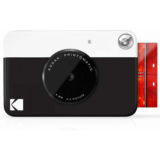 Pikakamera tulostava 5 MP musta, microSD & USB, ladattava akku, Kodak Printomatic
