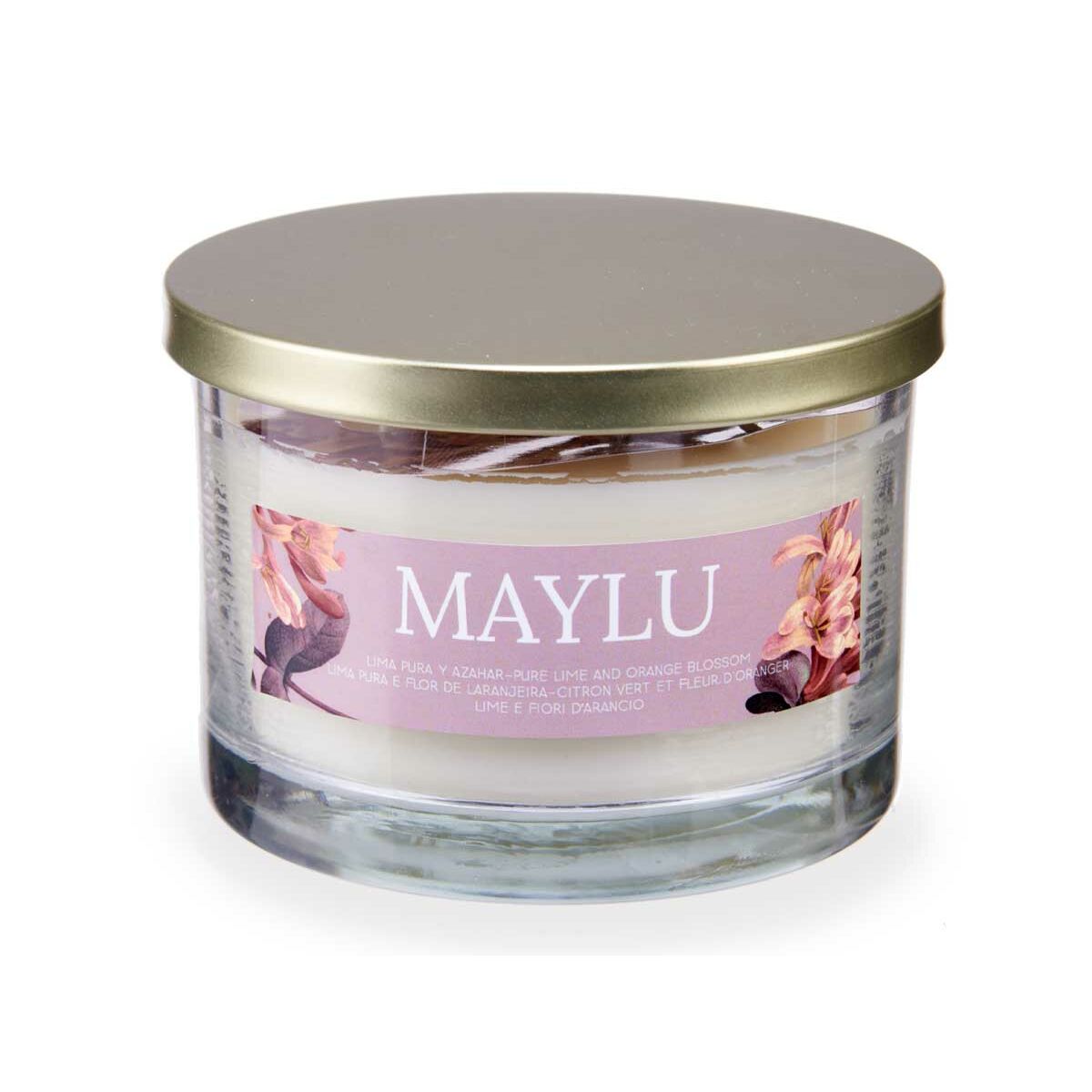 Tuoksukynttilä 400 g, lime & appelsiininkukka, lasipurkissa, 6 kpl, kotiin