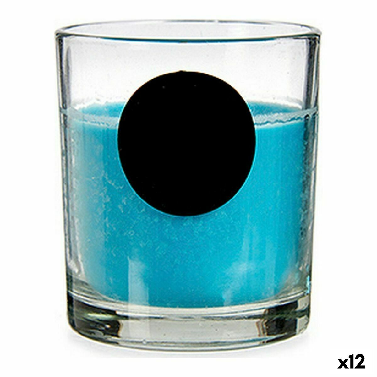 Tuoksukynttilä meri, lasipurkissa 12 kpl, sininen, sisustukseen, 7 x 7,7 x 7 cm