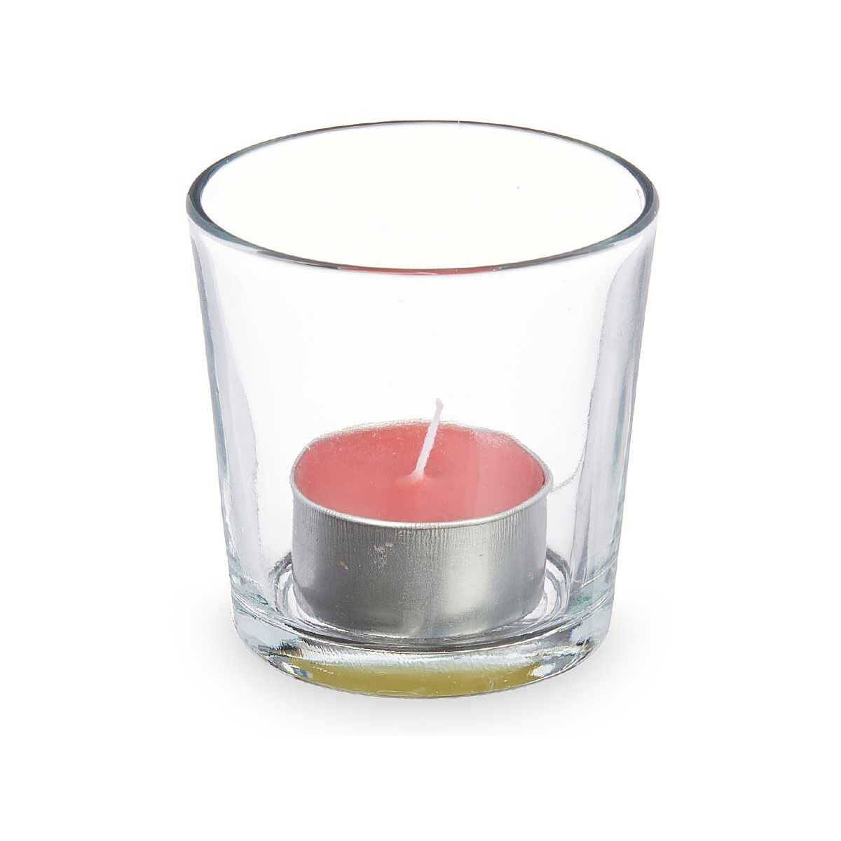 Tuoksukynttilät tealight punaiset marjat 12 kpl, lasi, alumiini, paloaika 6 h