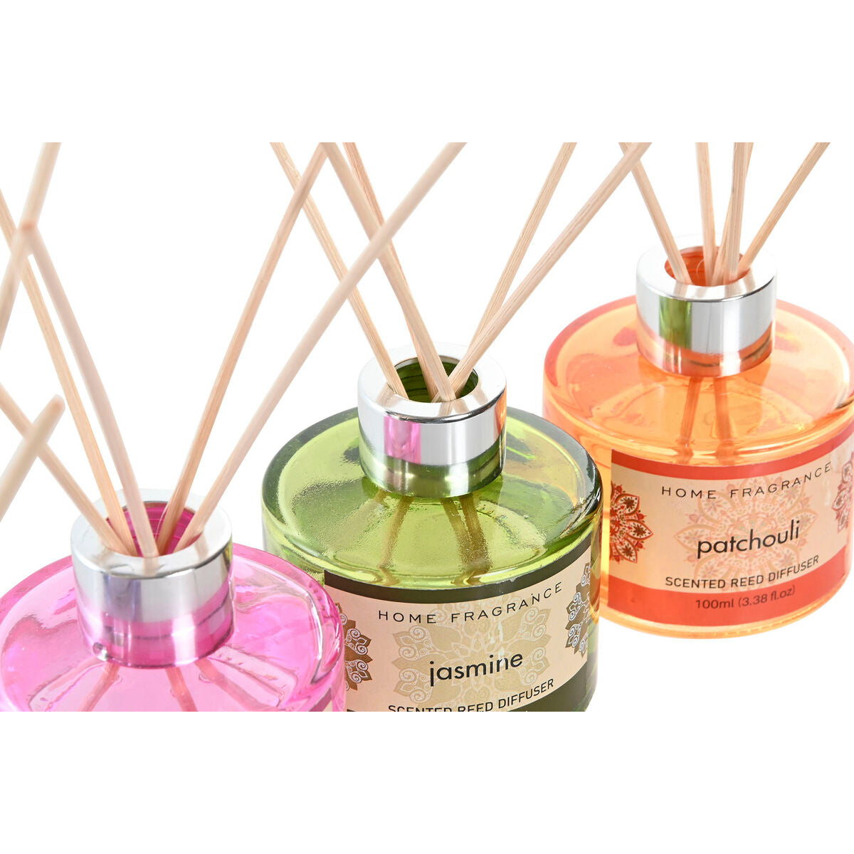 Tuoksutikku 100 ml, mandala-design, 6 kpl setti - huonetuoksu eri tuoksuilla