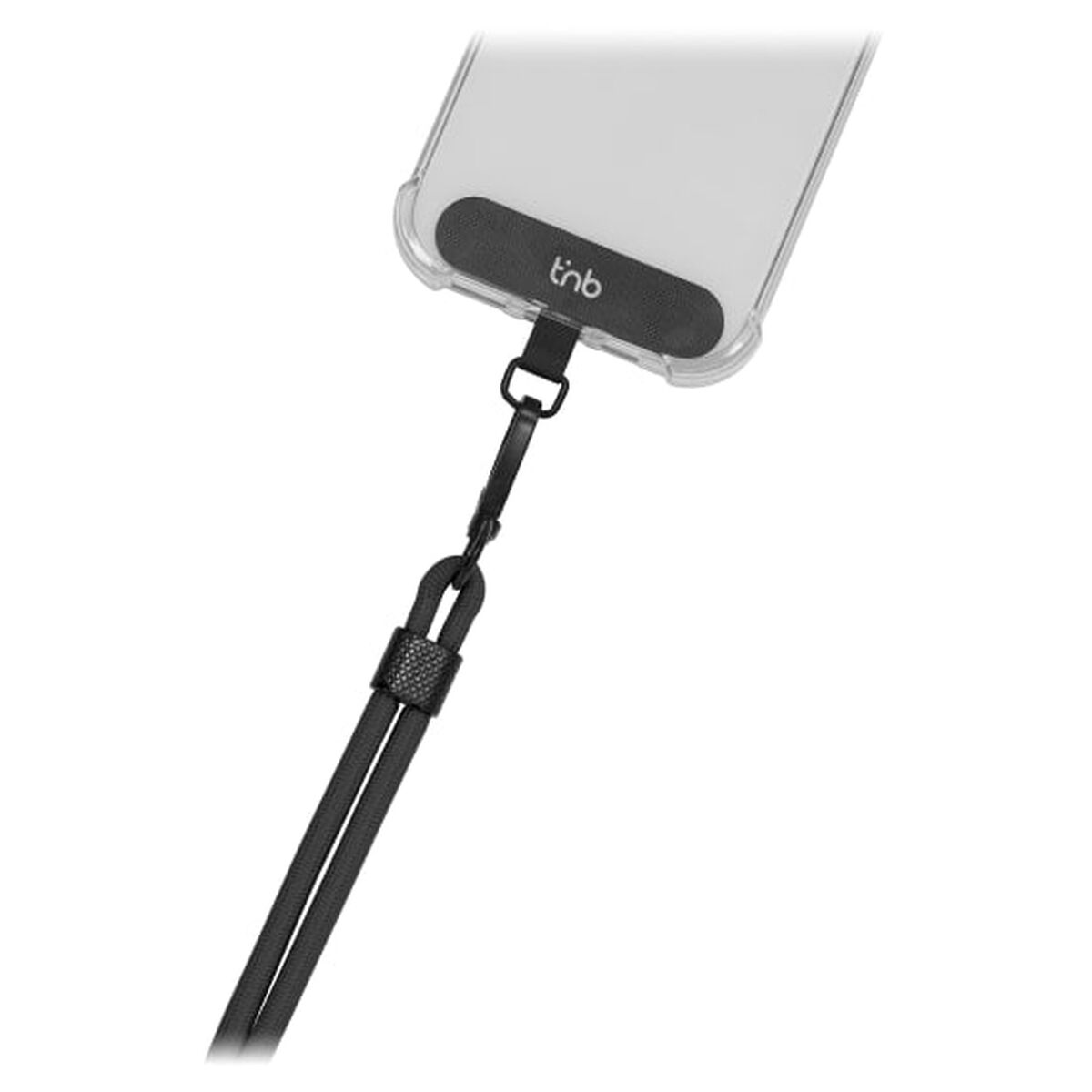 USB-data- ja latauskaapeli kaulanauhalla, musta, universaali yhteensopiva USB