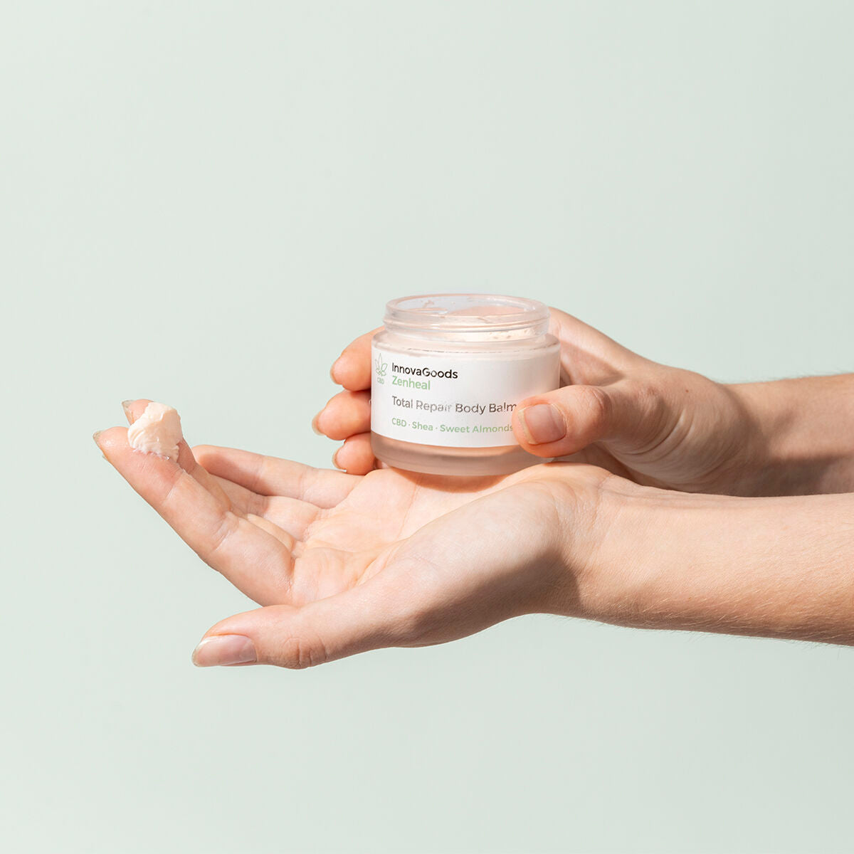 CBD vartalovoide korjaava & rauhoittava 50 ml, shea & manteli, herkälle iholle – sheavoi CBD-voide – kuva 6