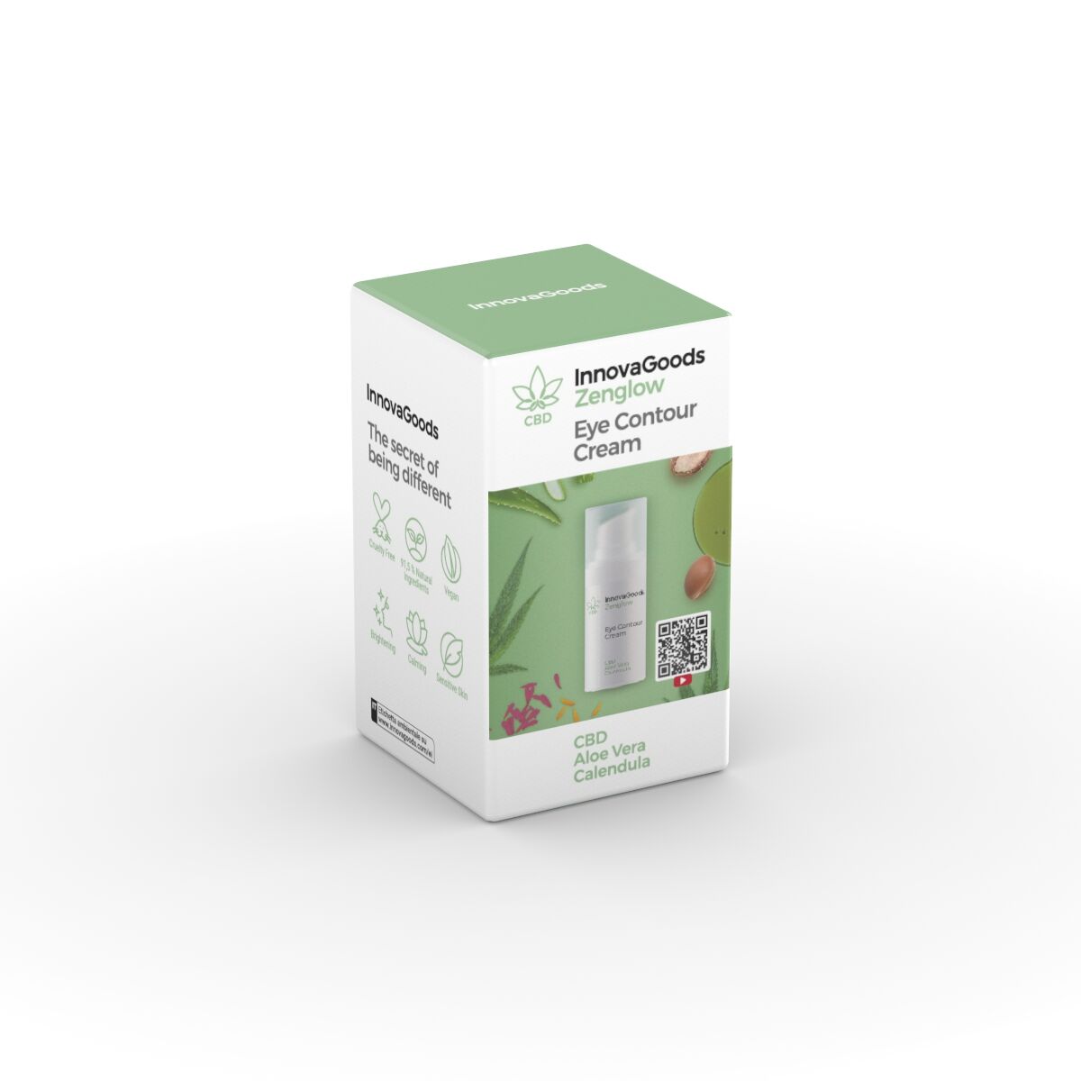 CBD silmänympärysvoide 15 ml, kirkastava & rauhoittava herkälle iholle – lahja naiselle silmänympärysvoide – kuva 3