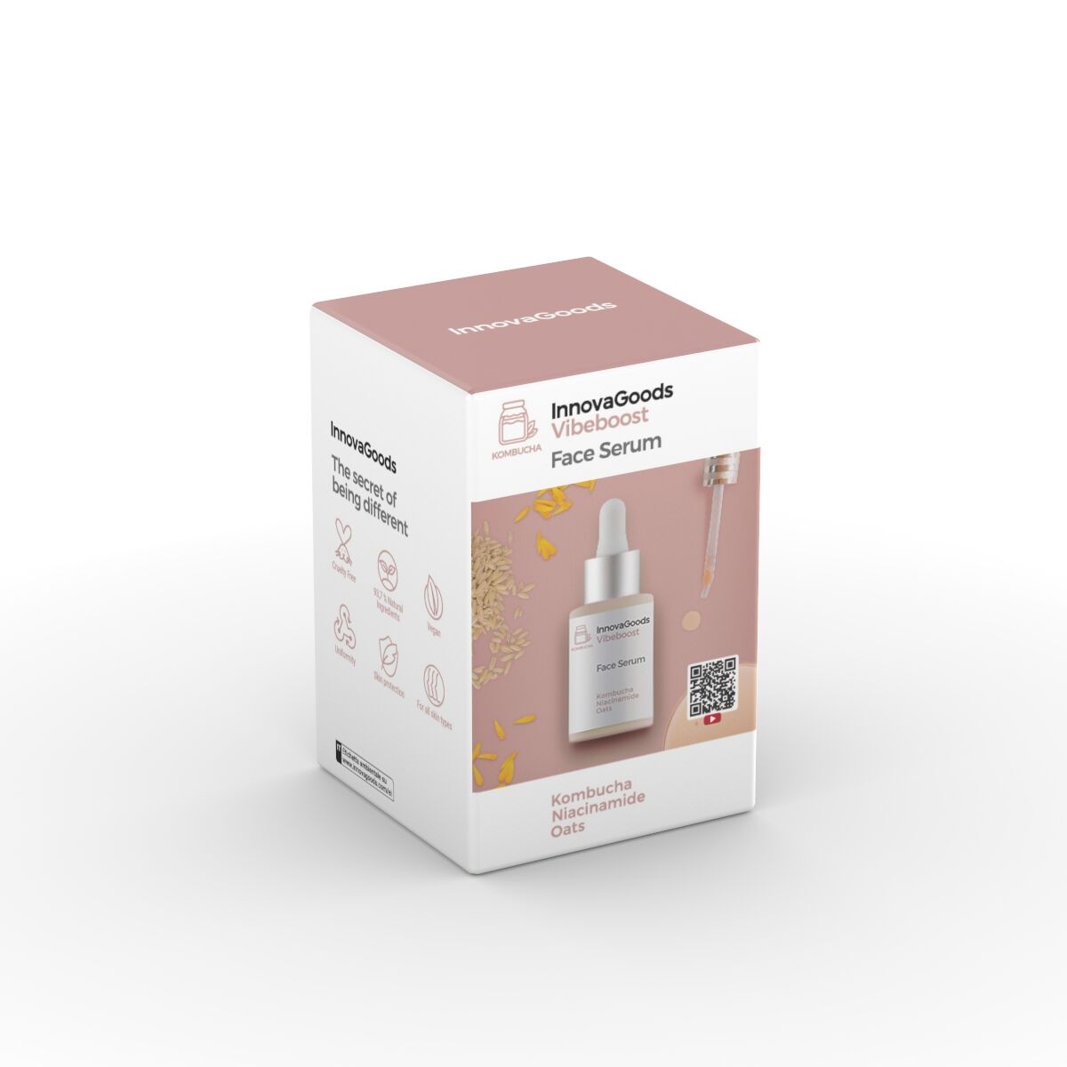 Kasvoseerumi kombucha, kosteuttava & kirkastava 30 ml, niacinamide, vegaaninen – kosteuttava seerumi kombucha-seerumi – ku…