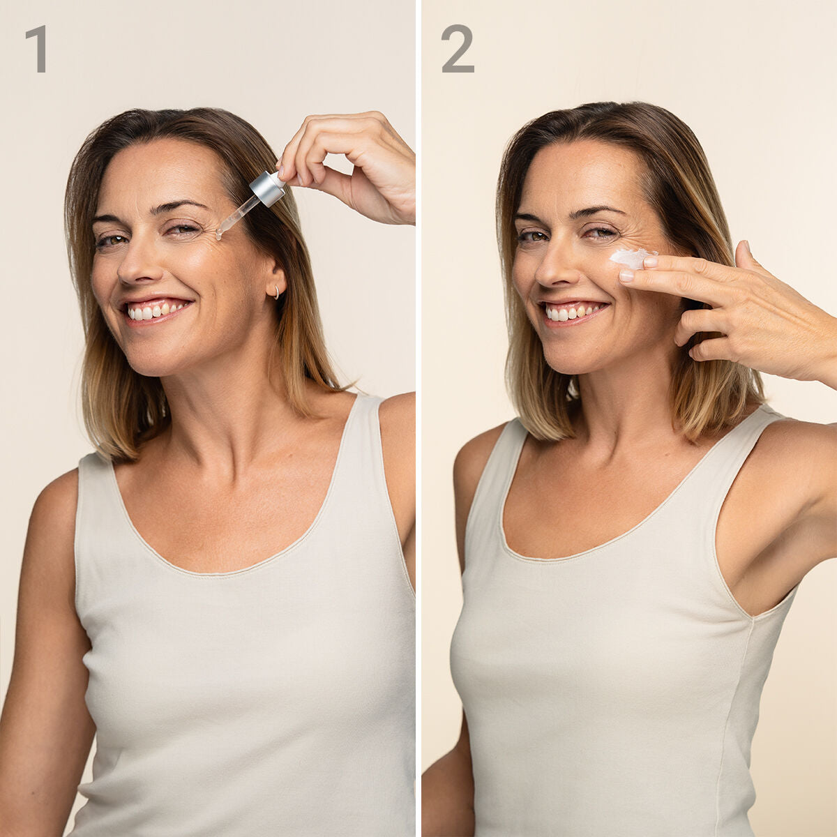 Kosteuttava kasvovoide & seerumi duo 50 ml + 30 ml, vegaaninen – kuivalle iholle lahja naiselle – kuva 3
