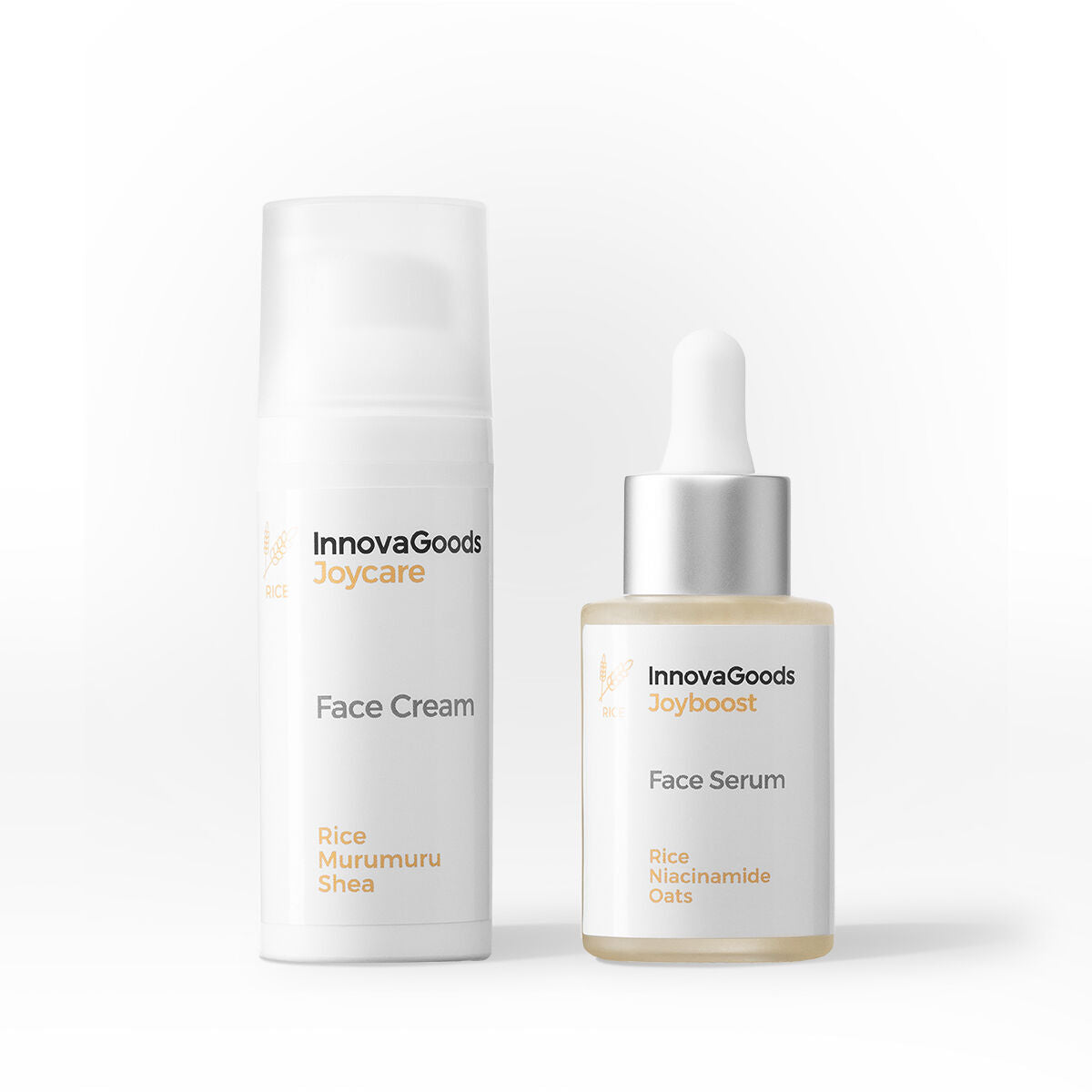 Kosteuttava kasvovoide & seerumi duo 50 ml + 30 ml, vegaaninen – kasvojenhoito matkakoko – kuva 2
