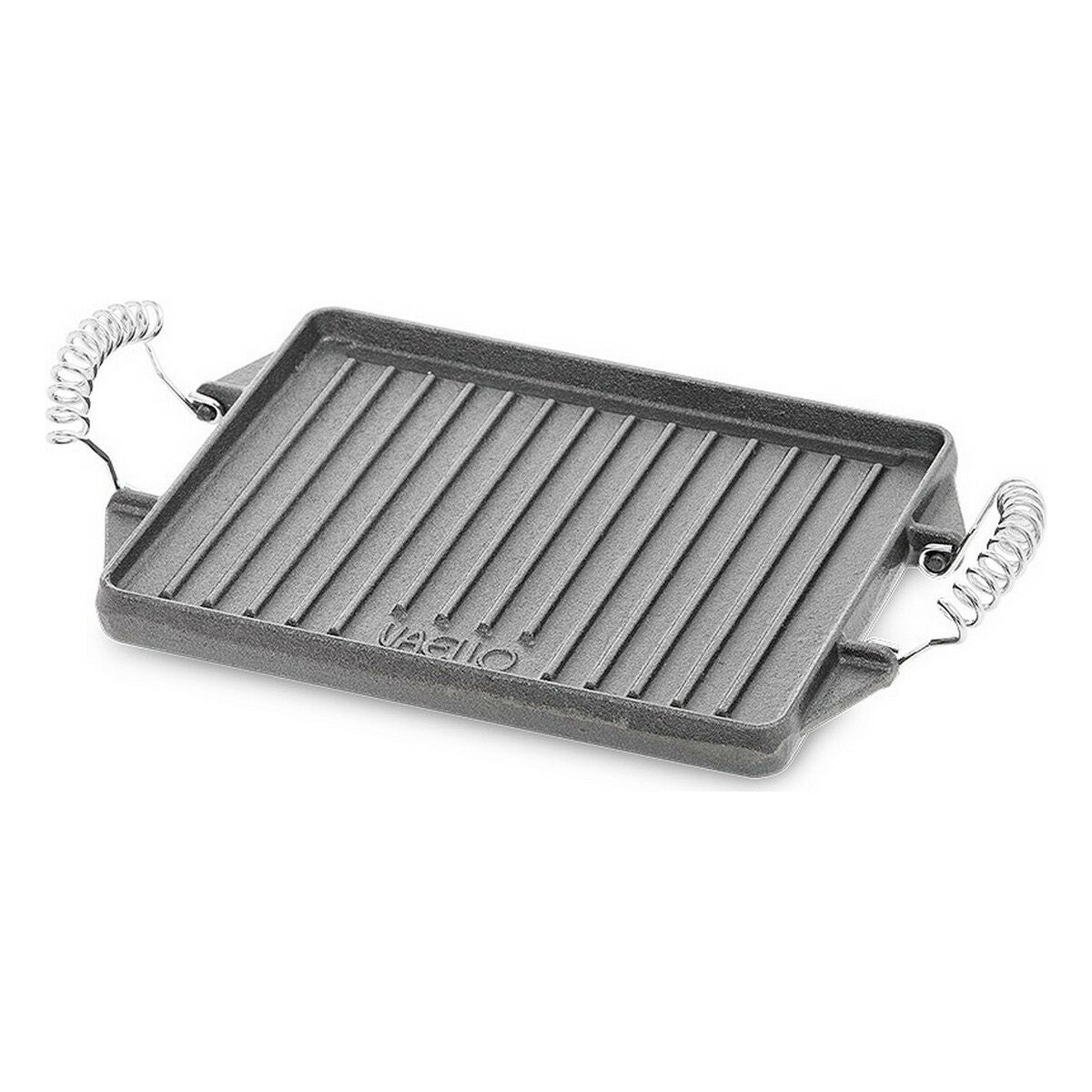 Grillilevy valurautainen 27 x 21 cm, suorakulmainen harmaa, sopii Fuego