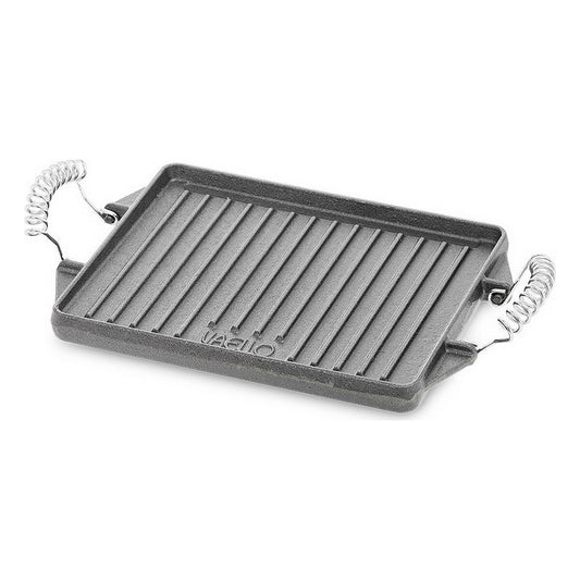 Grillilevy valurautainen 27 x 21 cm, suorakulmainen harmaa, sopii Fuego
