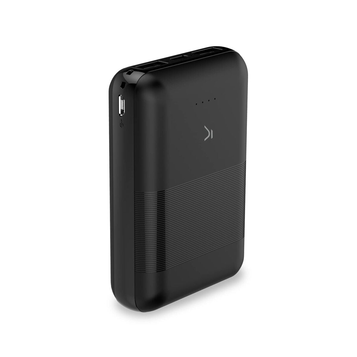 Varavirtalähde 10000 mAh, USB‑C & 2x USB-porttia, musta, älypuhelimille KSIX