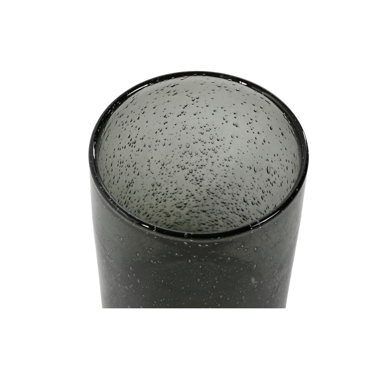 Vihreä kristallimaljakko moderni, kuplakuviolla sisustukseen 11,5×11,5×17,2 cm