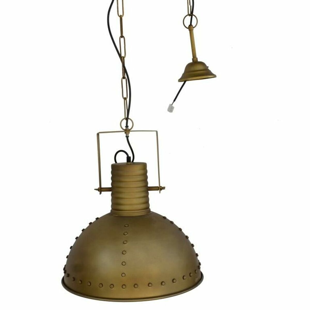 Riippuvalaisin vintage, kultainen metalli, E27, 50 W, 41×41×49 cm, ruokailutilaan