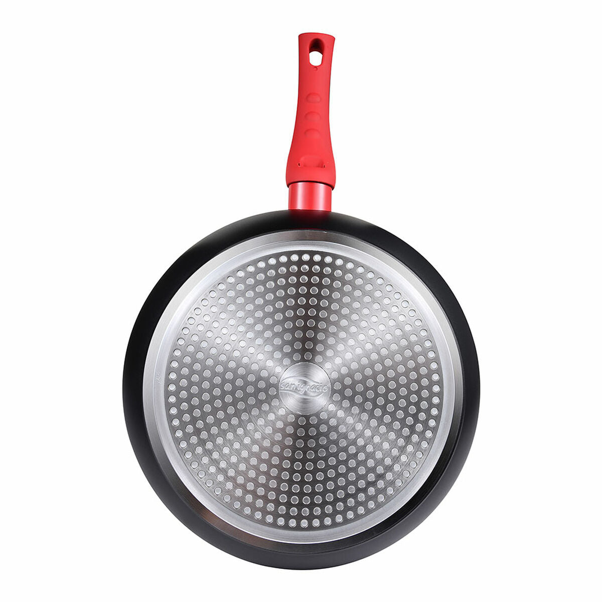 Wokpannu 28 cm, tarttumaton alumiini - sopii induktioon, ergonominen kahva